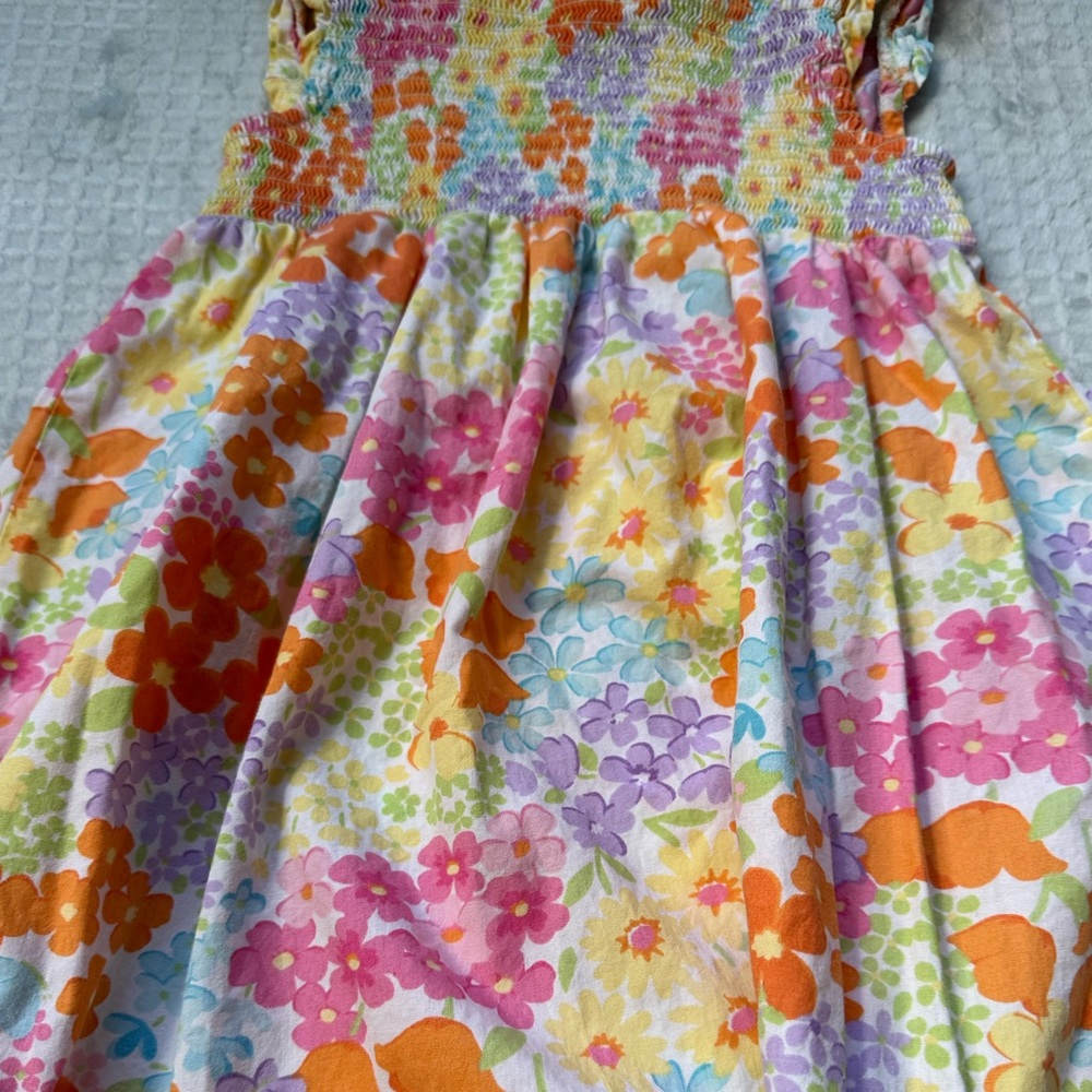 Gymboree Butterfly Blossom Floral Smock Dress 4T - Picture 3 of 6